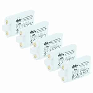 Baterias vhbw para Sistema Sem Fios Shure SLXD1, SLXD2, SLXD3, SLXD5 (5x, 1200 mAh, 3.7 V)