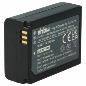 Bateria vhbw para Samsung ED-BP1130 / BP-1030 800mAh 7.4V Li-Ion