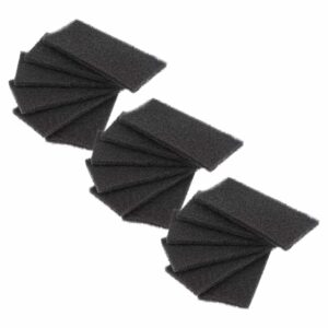 Conjunto de 18x Filtros de Carvão Ativado vhbw para Franke Food Bin e Waste Caddy - 6.5 x 15.5 x 1.5 cm