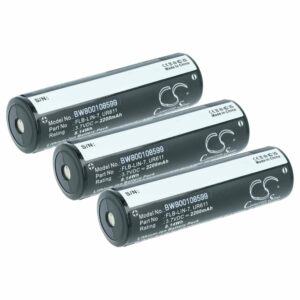 Bateria vhbw para tocha Inova FLB-LIN-7, UR611 - 2200 mAh 3.7 V Li-Ion (3 unidades)