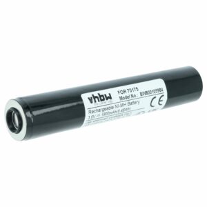 Bateria vhbw para tocha Pelican Streamlight 75175, 75375 - 1800 mAh 3.6 V NiMH