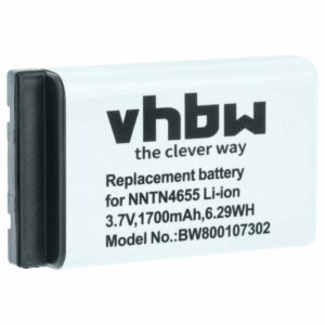 Bateria vhbw para rádio Motorola NNTN6922A, NNTN4655, SNN5705C - 1700 mAh 3.7 V Li-Ion