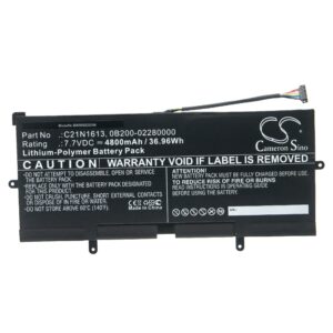 Bateria para Portátil vhbw para Asus 0B200-02280000, C21N1613 - 4800 mAh, 7.7 V