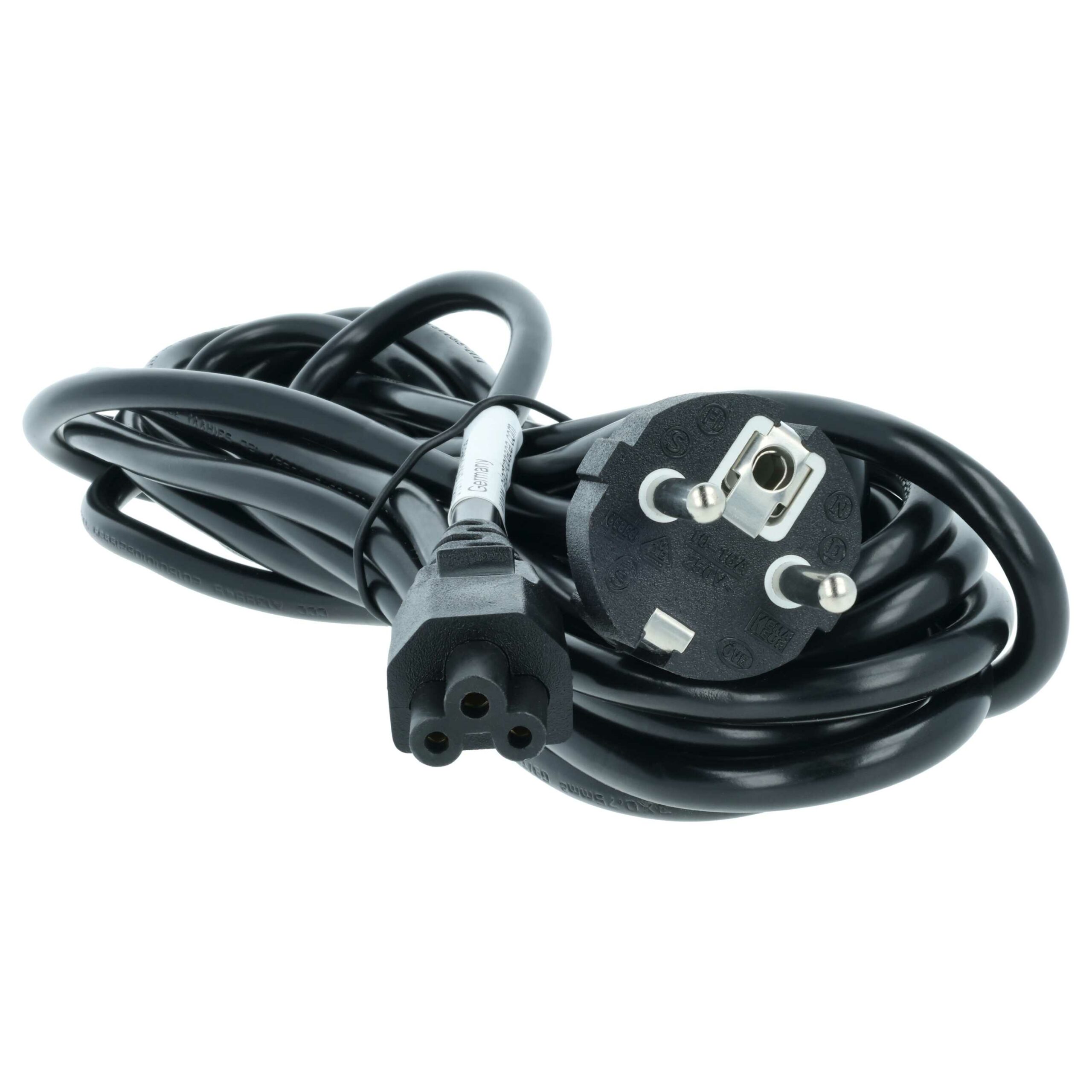 5x Cabo de Alimentação C5 Ficha Euro vhbw para Vorwerk VR300 e Monitores - 5 m - Image 4