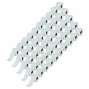 50x Rolo de Etiquetas substitui Dymo 11356 para Impressora - 41 mm x 89 mm