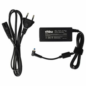 Carregador / Transformador vhbw para Portátil Dell / HP 45W 19.5V / 2.3A - 200 cm