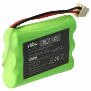 Bateria vhbw para telefone fixo Maxuss M102 - 800 mAh 3.6 V NiMH