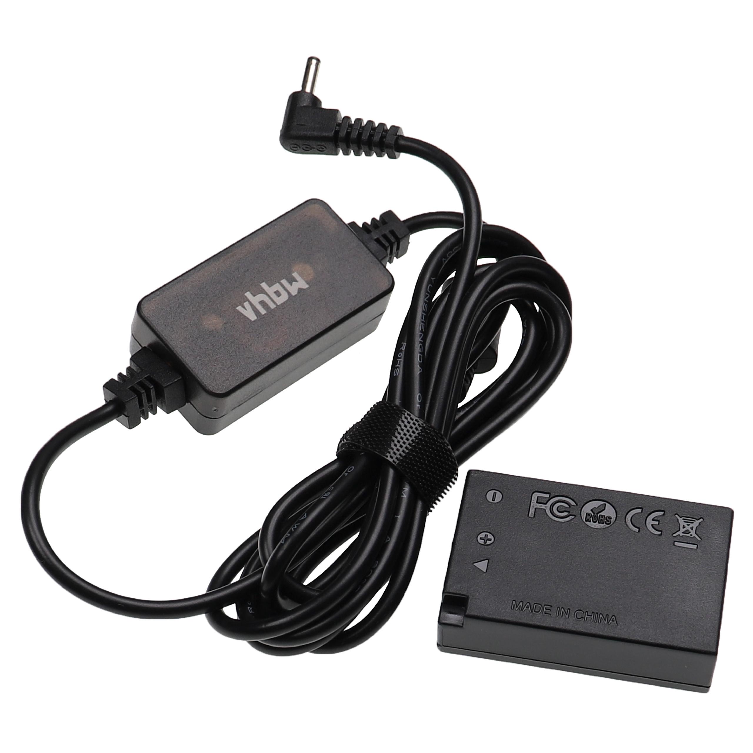 Carregador USB vhbw com Acoplador CC para Canon ACK-E17 - 2 m, 8,4 V 3,0 A - Image 2