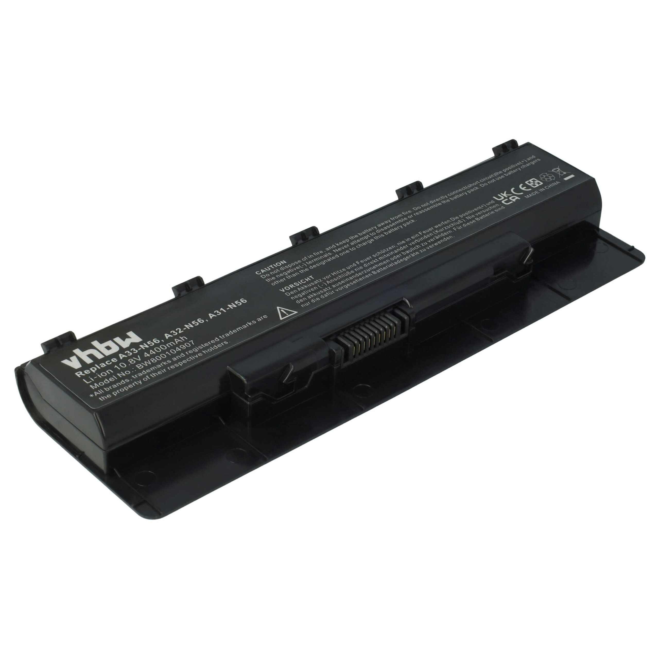 Bateria para Portátil vhbw substitui Asus A32-N56, A31-N56 - 4400 mAh 10.8 V - Image 4