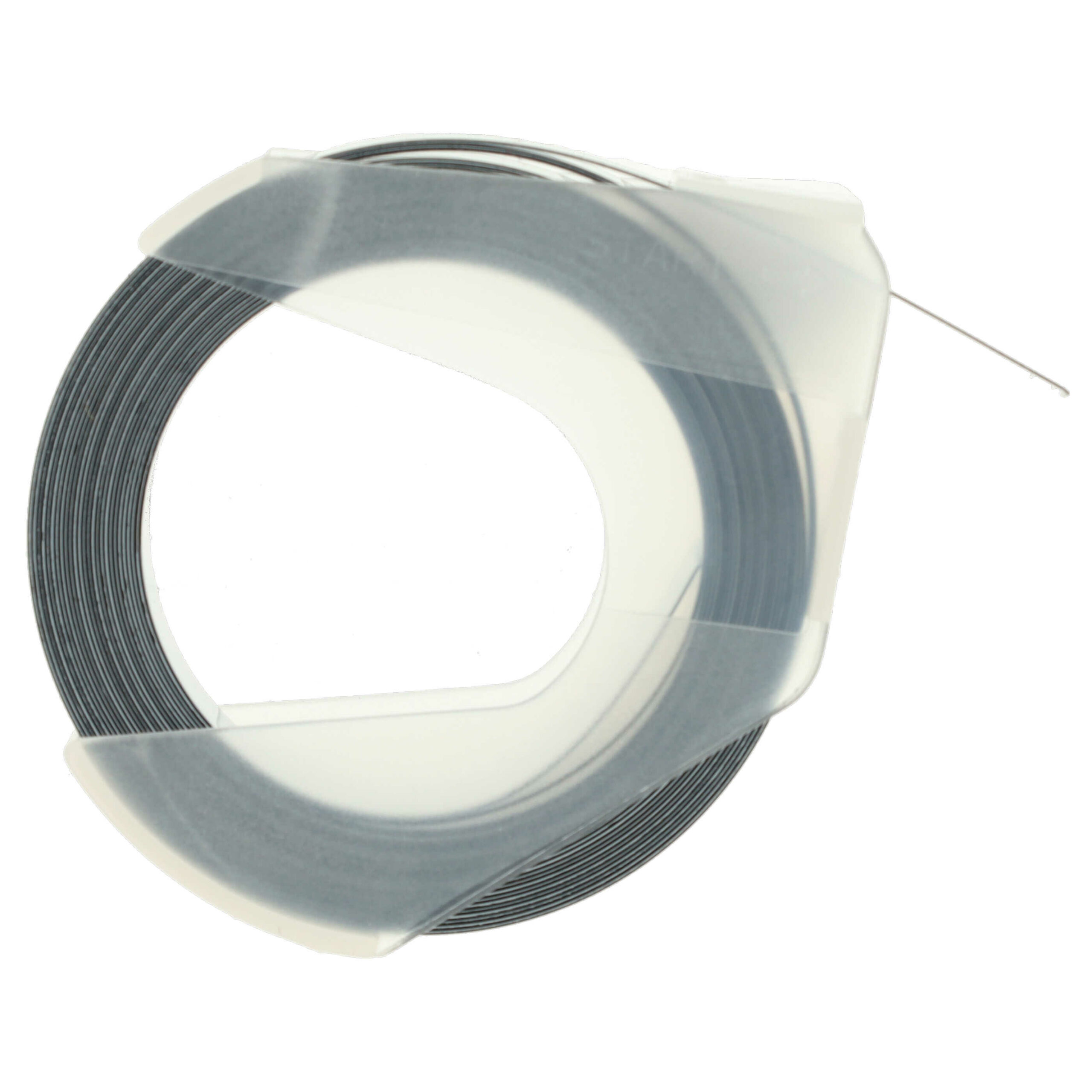 vhbw Fita de Relevo 3D para Etiquetadora 5x 9 mm Branco sobre Preto - Image 2