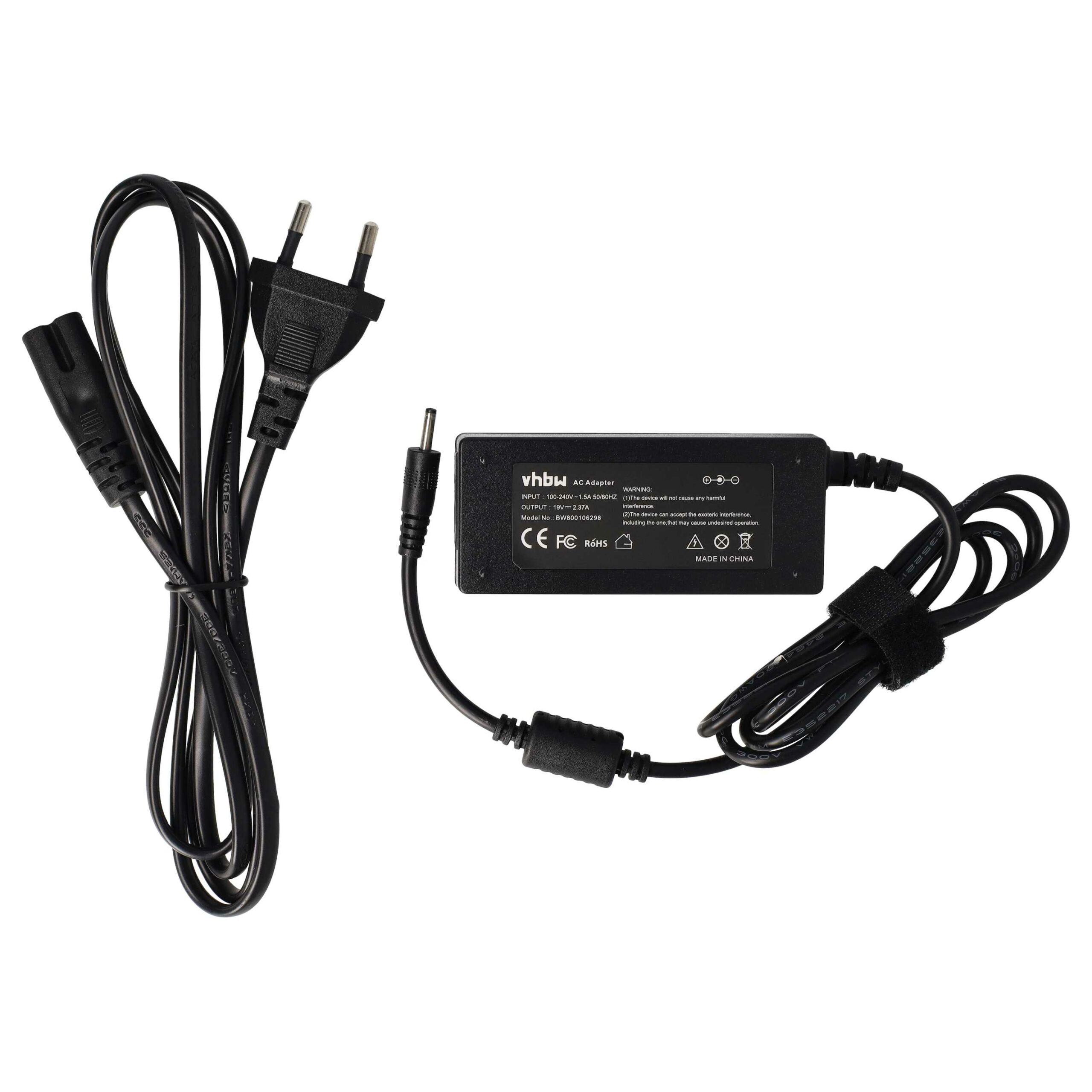 Carregador de Corrente vhbw para Portátil Asus ADP-45AW - 200 cm, 45 W