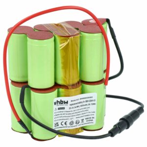 Bateria vhbw substitui Bosch 11015613 para aspirador Bosch 1800mAh, 20.4V, NiMH