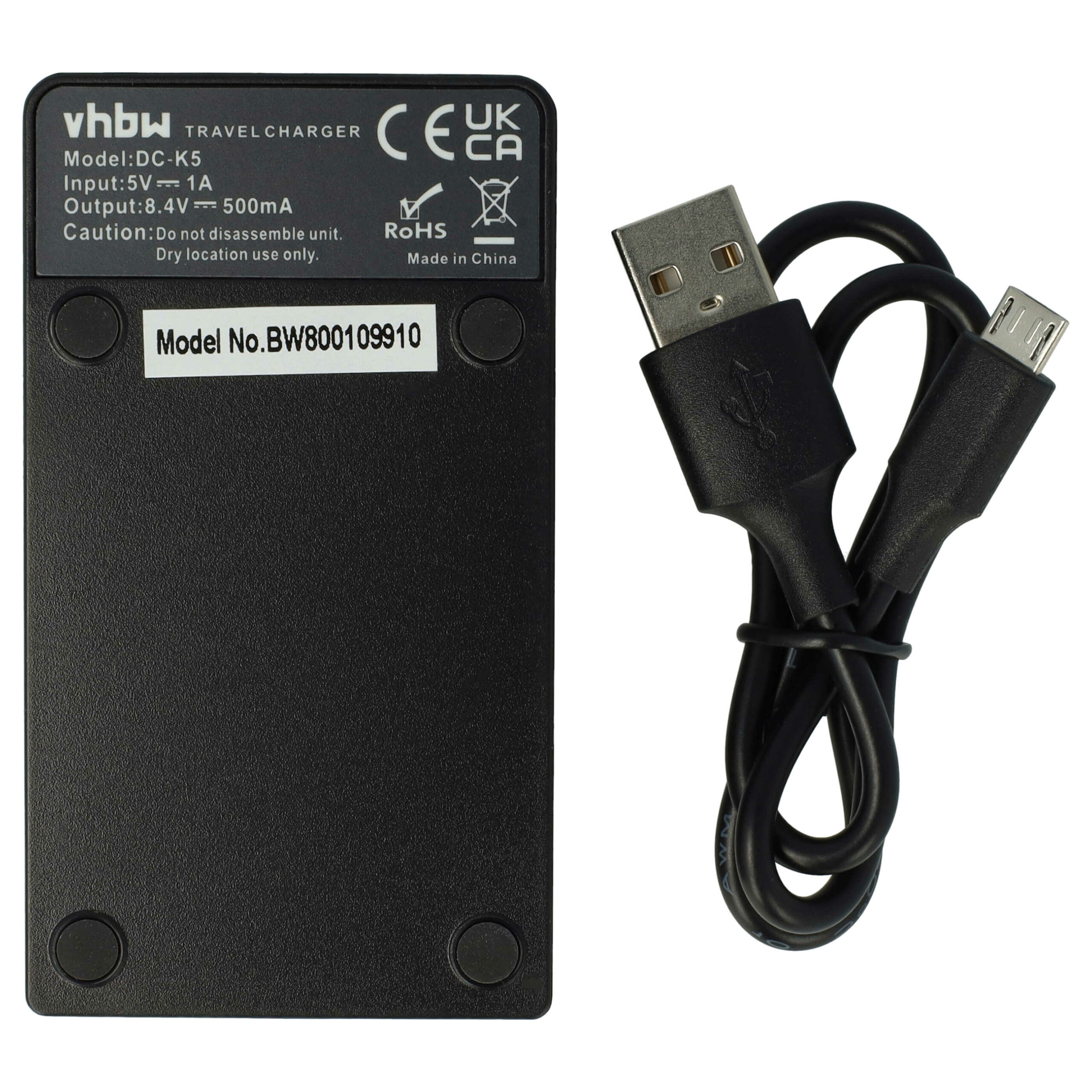 Carregador de Bateria USB-C vhbw com Cabo para Câmara Panasonic HC-X800, HC-X900, HC-X909 - Image 2