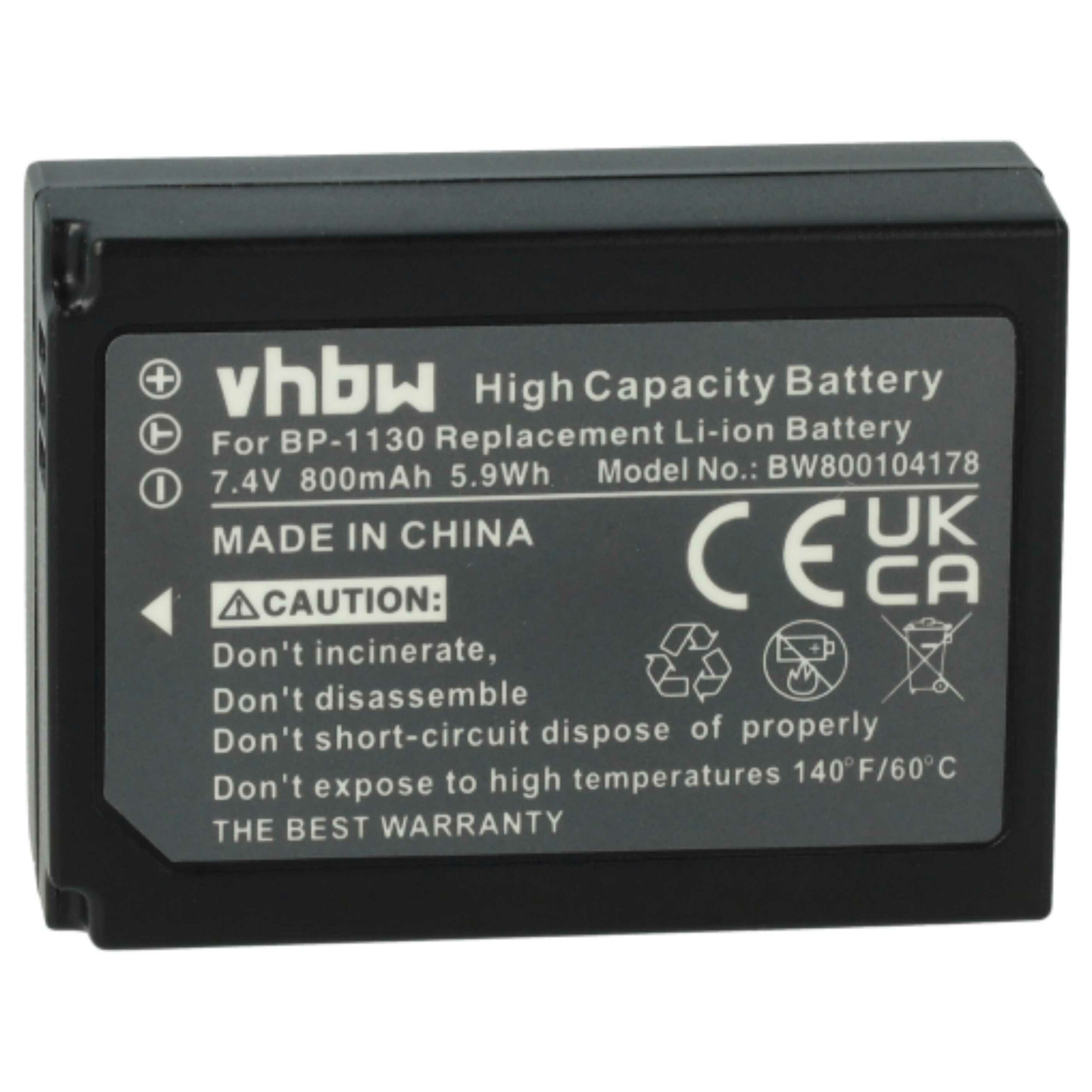 2x Baterias vhbw para Samsung BP-1130 / BP1130 800mAh 7.4V Li-Ion - Image 3