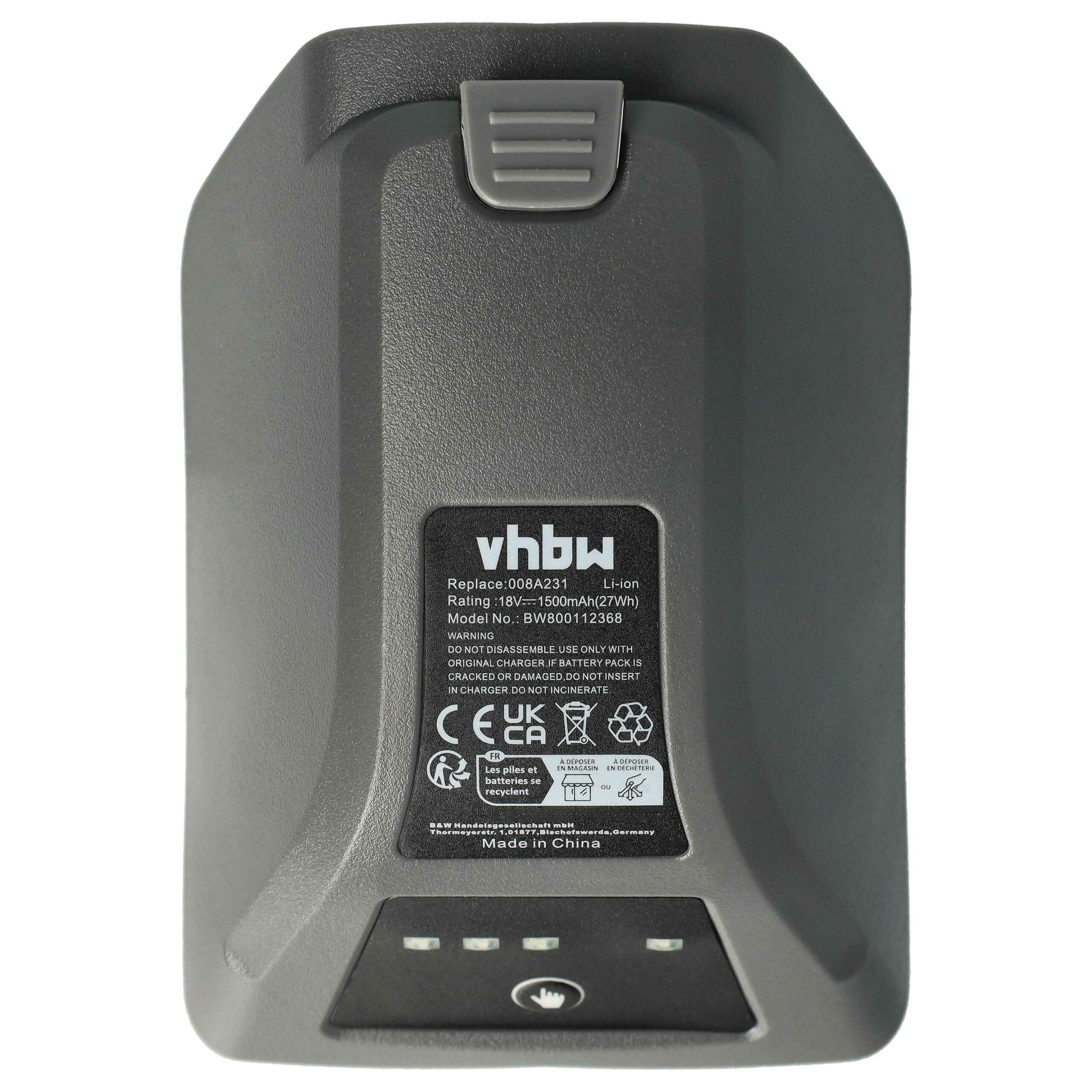 Bateria vhbw para Gardena 008A231 Ferramenta Elétrica - 1500 mAh, 18 V, Li-Ion - Image 3