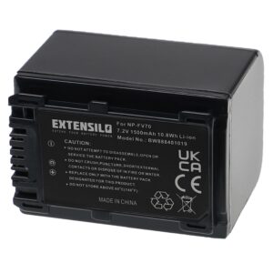 Bateria Extensilo para Sony NP-FH100 / NP-FV100 - 1500mAh, 7.2V