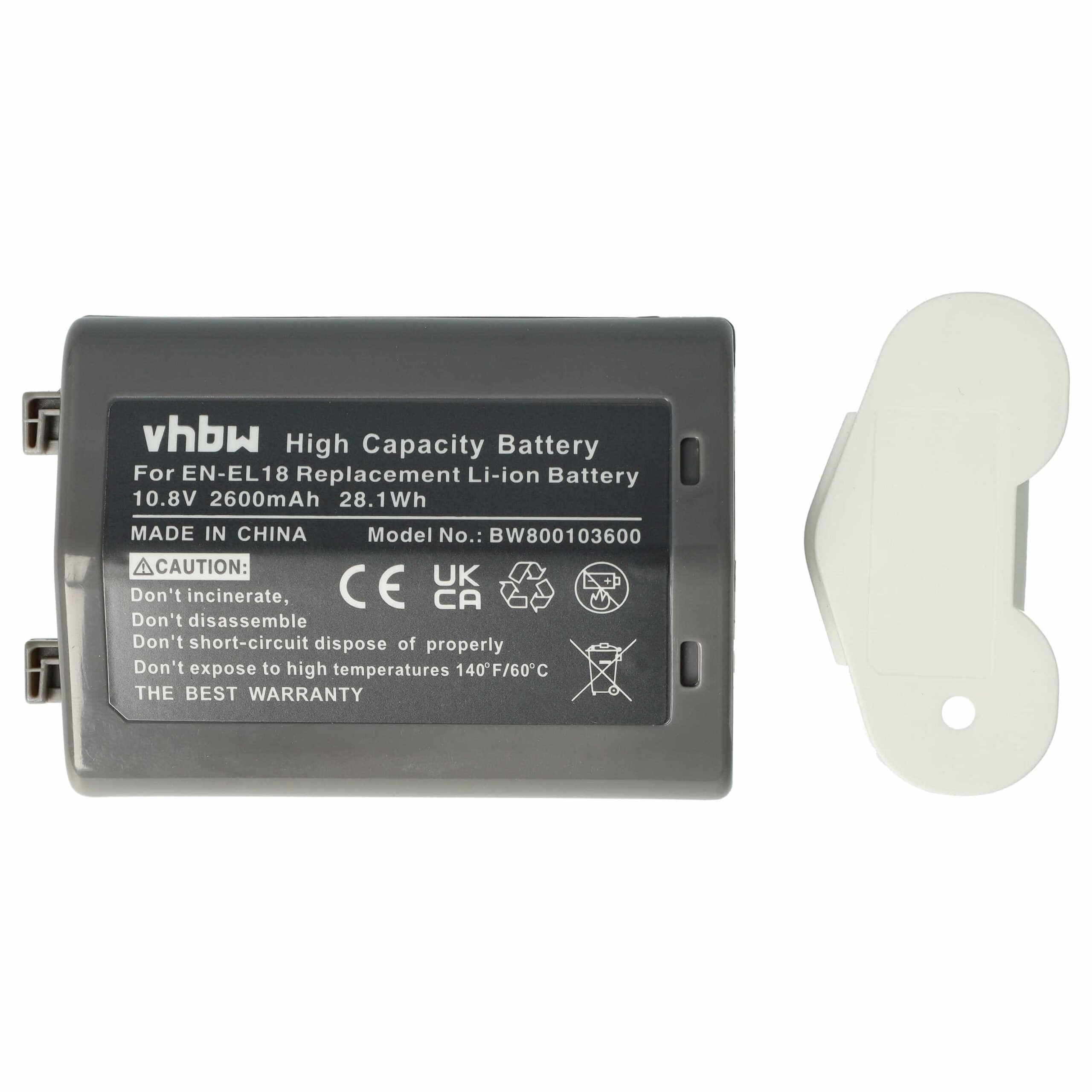 Bateria vhbw para Nikon EN-EL18 - 2600mAh, 10.8V Li-Ion - Image 3