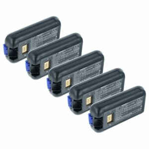 Pack de 5 Baterias vhbw para Honeywell Dolphin CK3, CK65, CK70, CK71 (5200mAh, 3.7V)