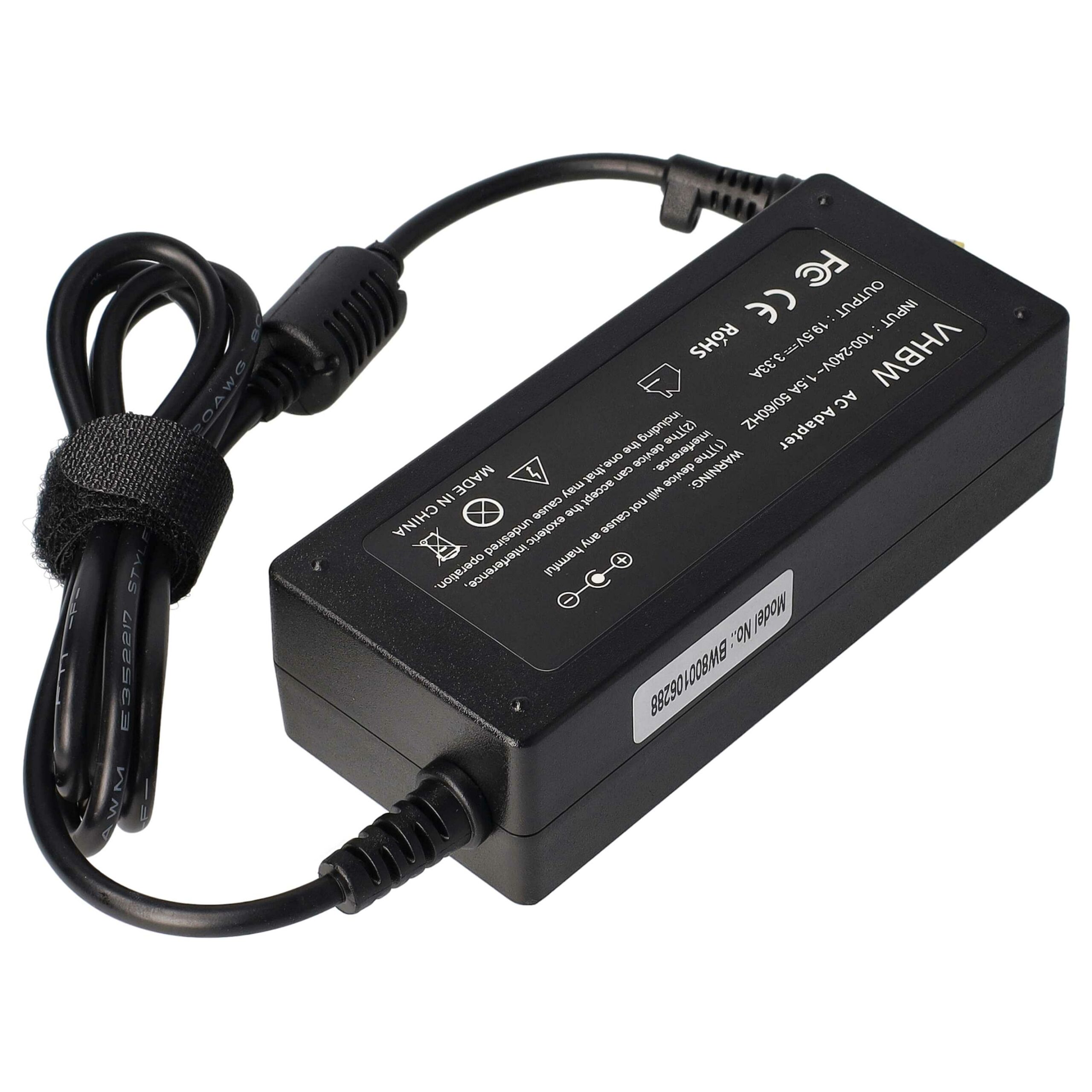 Carregador para Portátil vhbw - 65 W, 19.5V, 200 cm (Substitui HP 677770-003) - Image 4