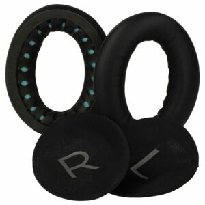 2x Almofadinhas para Auscultadores Bose QC45 e QuietComfort - Espuma / Fibra Sintética, 19 mm