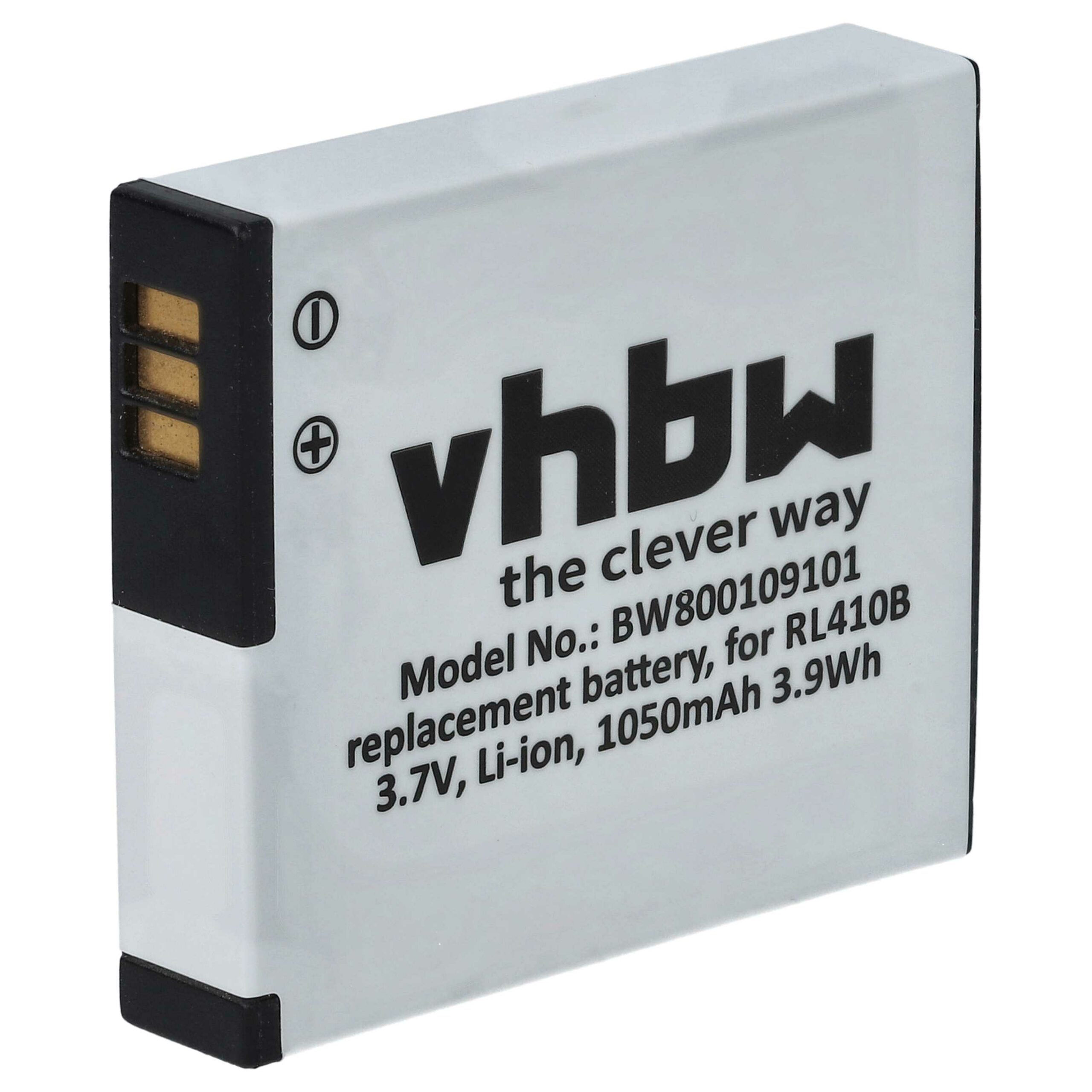 Bateria vhbw para Rollei AC 410-420 / RL410B - 1000mAh, 3.7V, Li-Ion