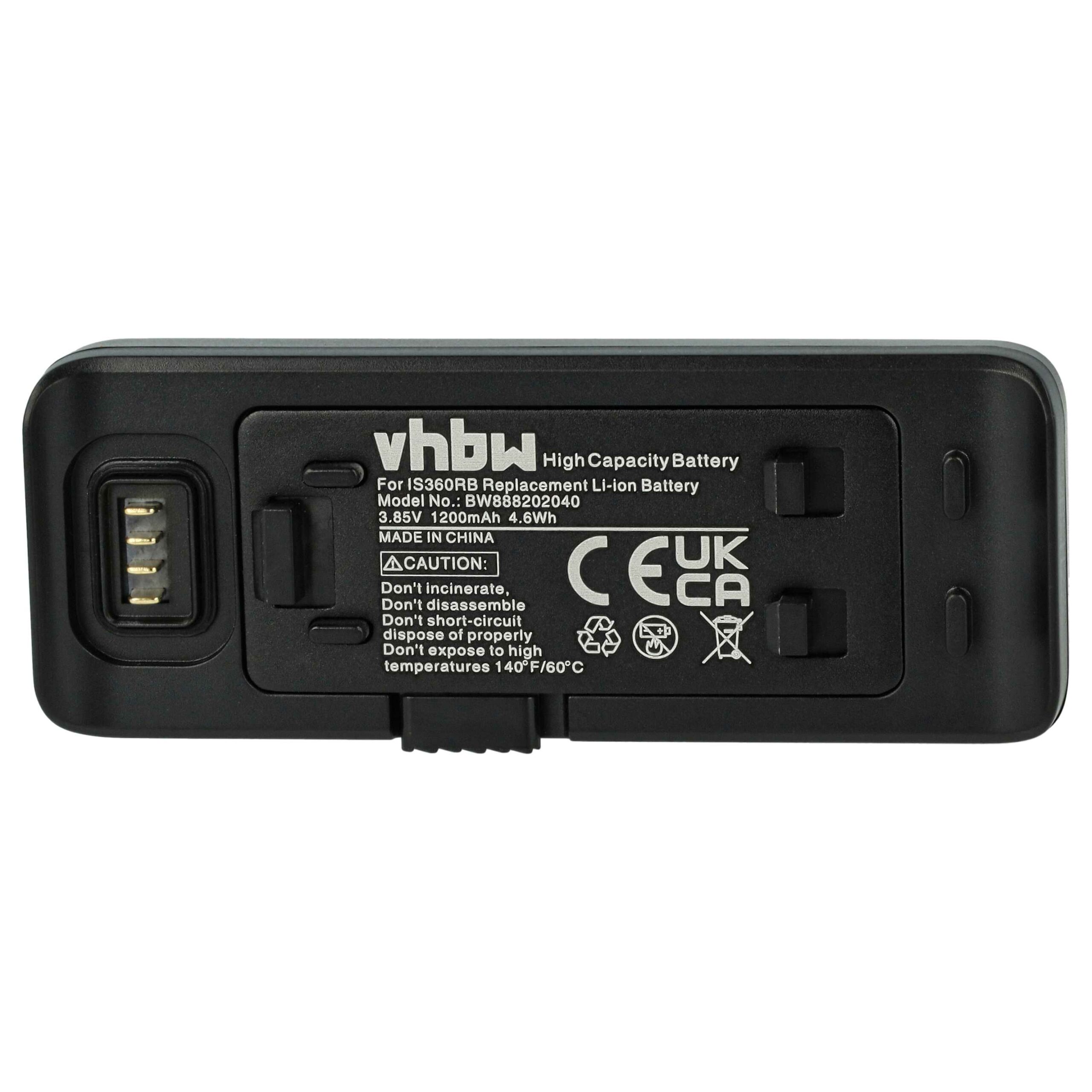 2x Bateria vhbw para Insta360 ONE R / Twin Edition - 1200mAh, 3.85V, Li-Ion - Image 3