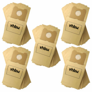50x Sacos para Aspirador vhbw em papel para Philips FC 6842, HR 6835 (Menalux 3385 P)