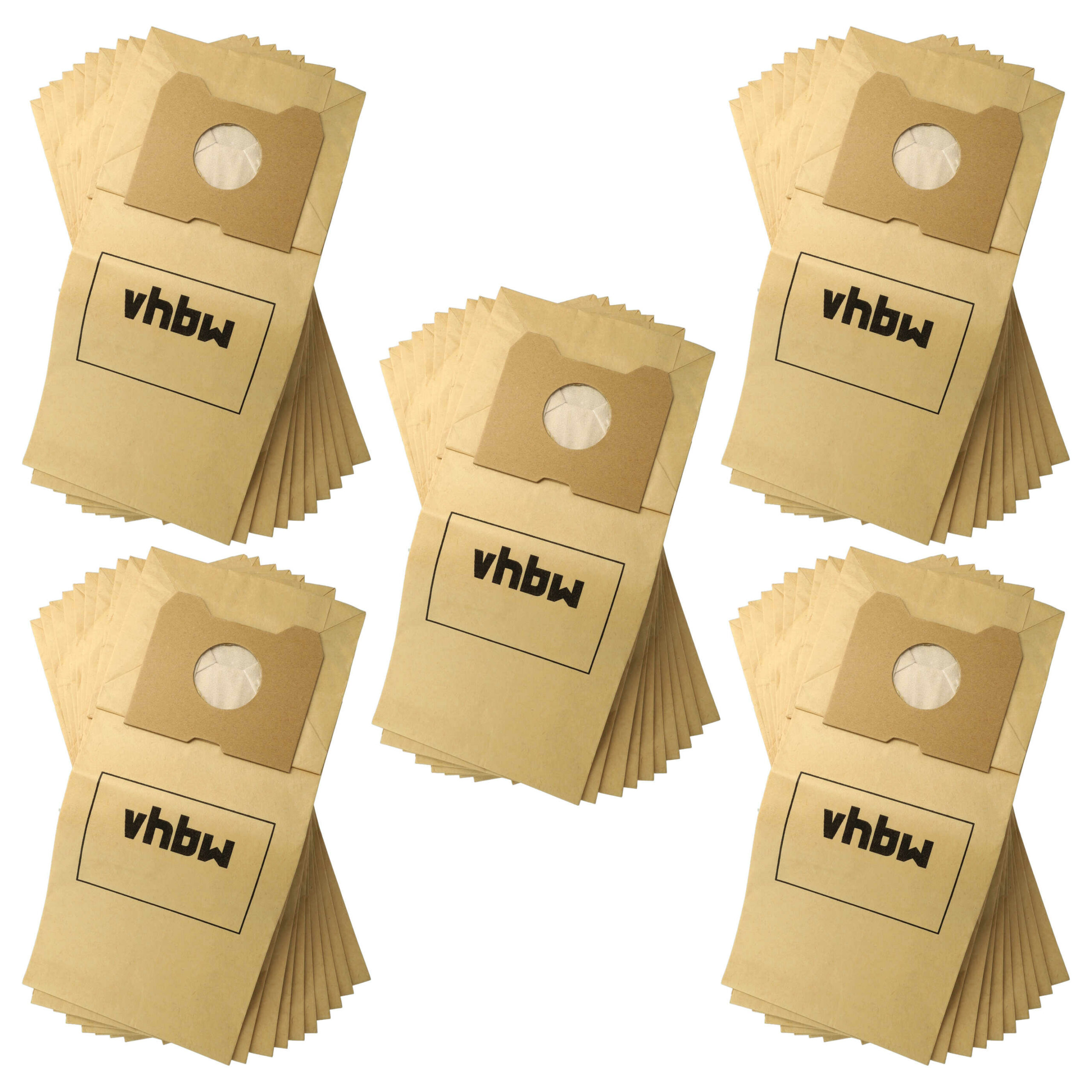 50x Sacos para Aspirador vhbw em papel para Philips FC 6842, HR 6835 (Menalux 3385 P)