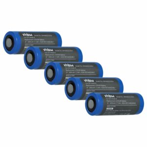 Conjunto de 5 Baterias vhbw CR17450E-R 2400 mAh 3 V Lítio
