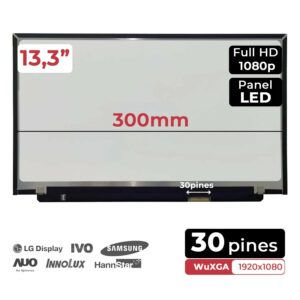 Ecrã LED 13.3" Full HD IPS para Portátil HP Pavilion 13-AN Series - NE133FHM-N67 - 30 Pinos