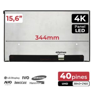 Ecrã LED 15.6" UHD para Dell Latitude 7520 5531 - NE156QUM-N69 - 40 Pinos