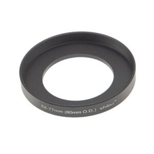 Anel Adaptador Step-Up vhbw de 52 mm para 77 mm para Matte Box 80 mm O.D.