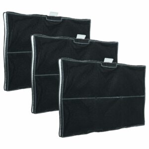 vhbw 3x Filtro de Carvão Ativado para Exaustor Bosch AS-AZKF9020, 00669659, 00744077