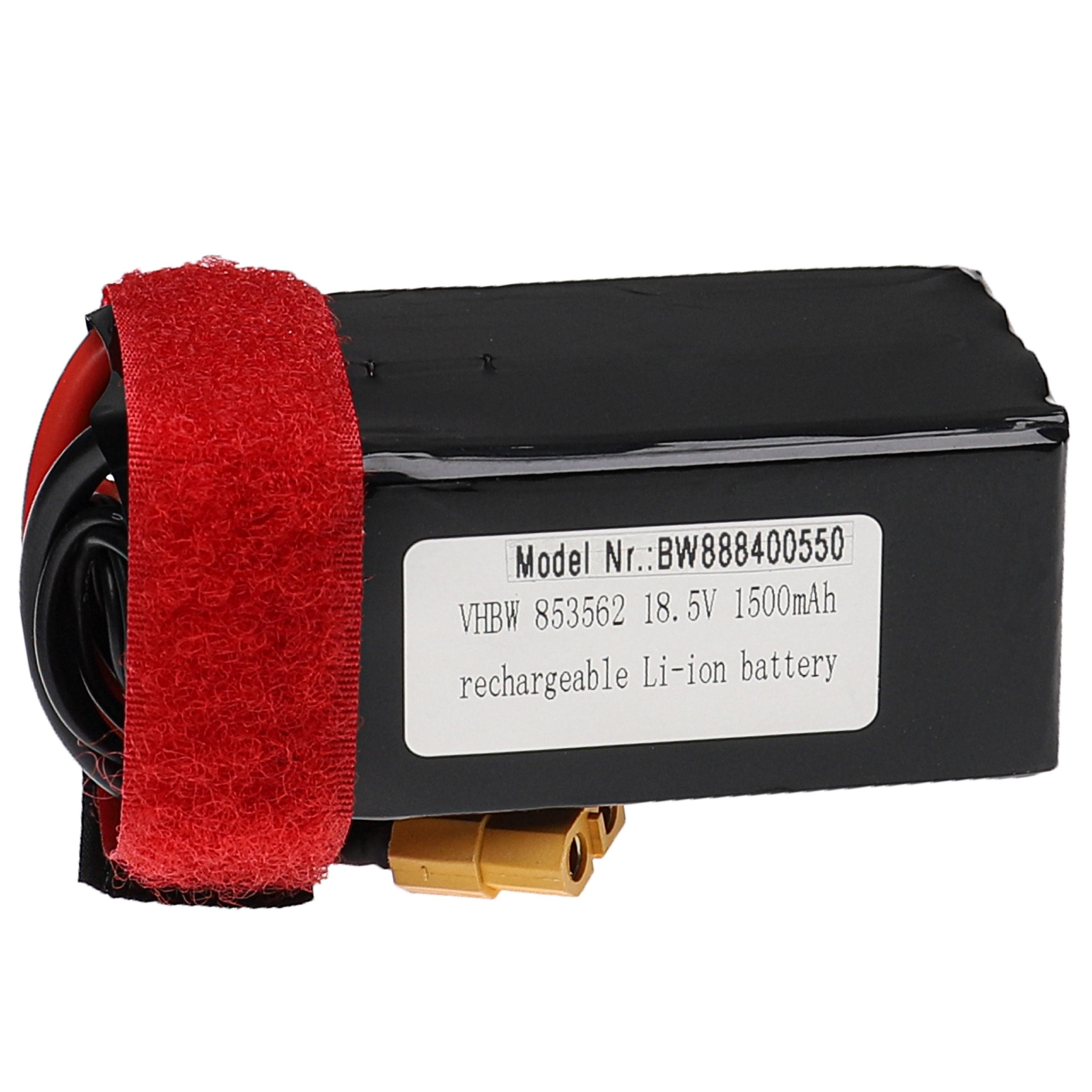 Bateria vhbw para modelos telecomandados 1500 mAh 18.5 V Li-Polímero, XT60