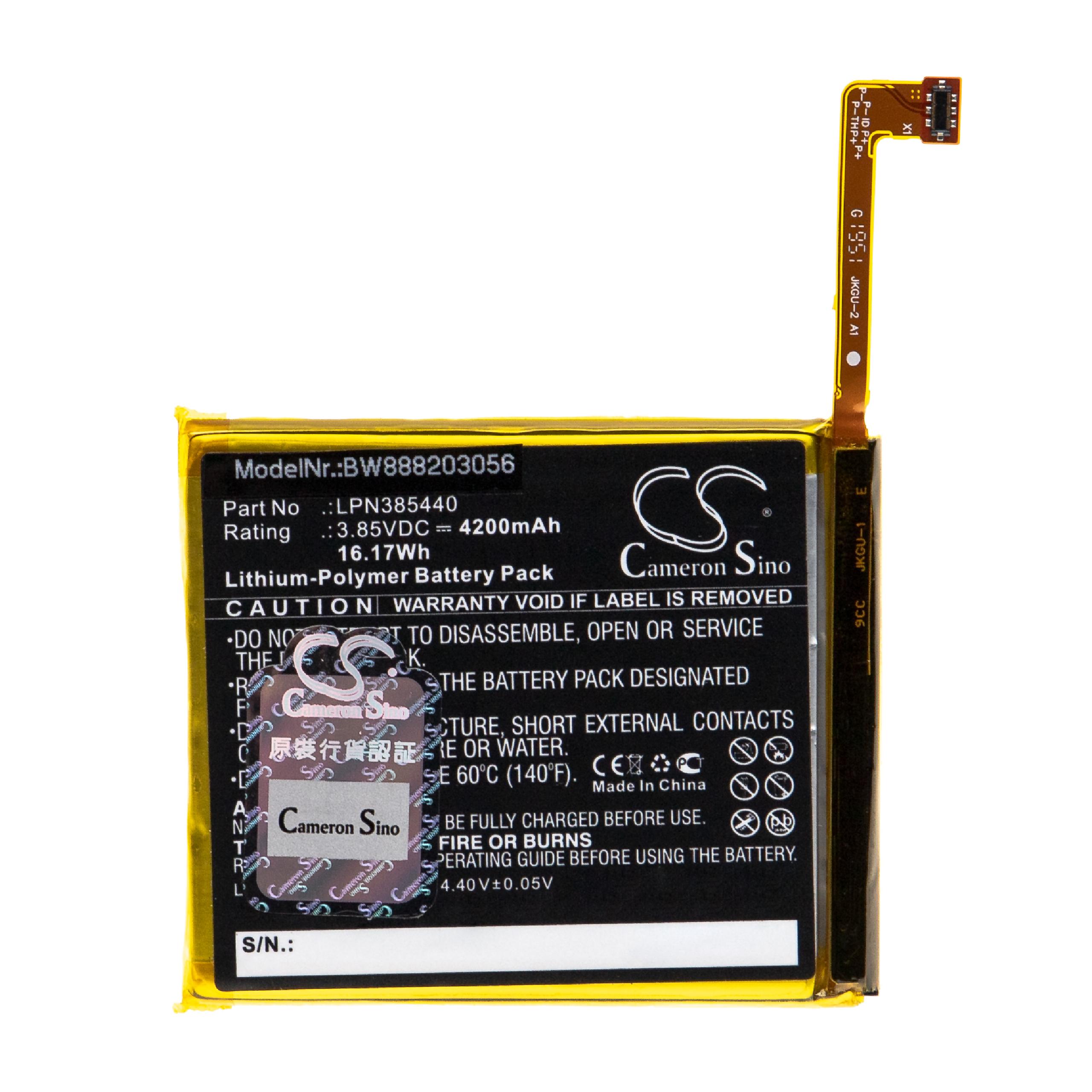 Bateria vhbw para telemóvel Crosscall Trekker X4 - 4200 mAh 3.85 V Li-polímero