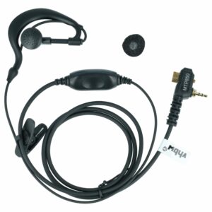 Auscultadores de Segurança vhbw para Rádio Motorola FTN6583 com Microfone e Clip