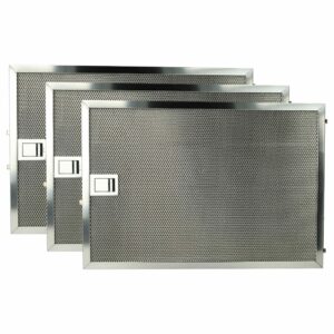 vhbw 3x Filtro de Gordura Metálico para Exaustor Miele DA5290 W, DA5294W, DA5690 W