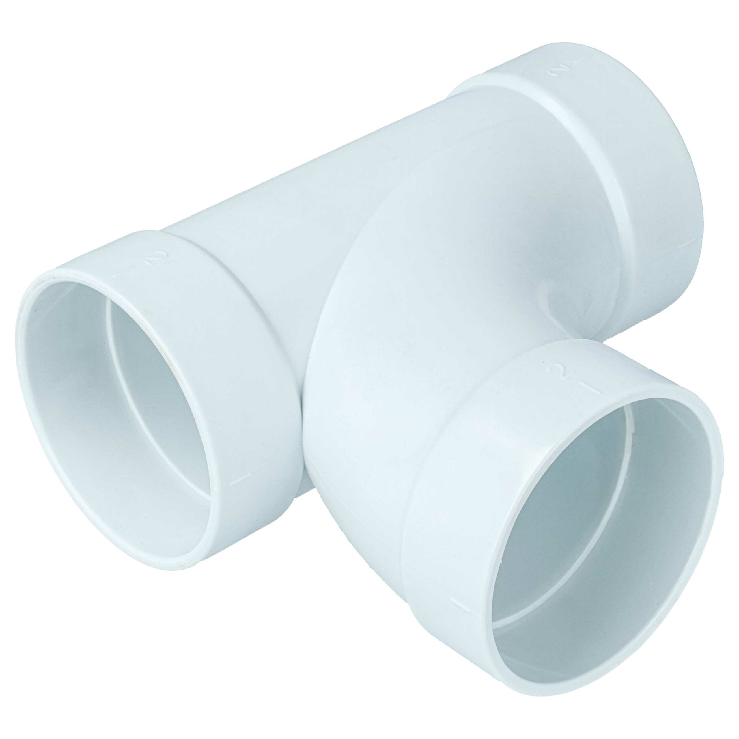 vhbw Peça em T para Tubagem de Aspiração Central, Interior/Interior/Interior, Diâmetro 50.8mm - Branco - Image 3