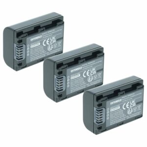 3x Bateria Extensilo para Sony NP-FH70, NP-FH50 - 650mAh, 7.2V