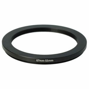 Adaptador de Anel Step-Down vhbw de 67 mm para 55 mm para Objetivas de Câmara