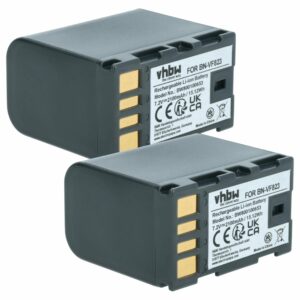 Pack 2 Baterias vhbw para Câmara JVC BN-VF823, BN-VF808, BN-VF815 2100 mAh 7.2 V