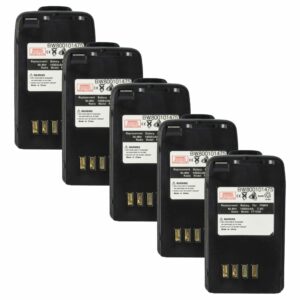Bateria vhbw para Rádio Yaesu Vertex FT-10R, FT-40R, FT-50R (1000 mAh, 7.4 V, NiMH, 5 unidades)