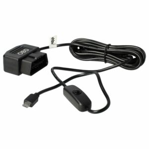 Cabo Carregador OBD2 para micro-USB vhbw para Dashcam e GPS 3.5m
