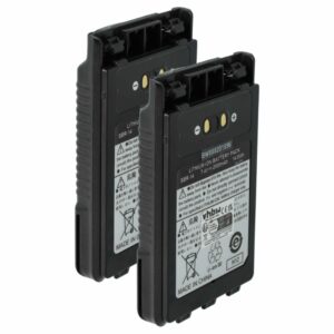 Bateria vhbw para Rádio Yaesu SBR-14, SBR-14Li - 2000 mAh 7.4 V Li-Ion (2x Baterias)