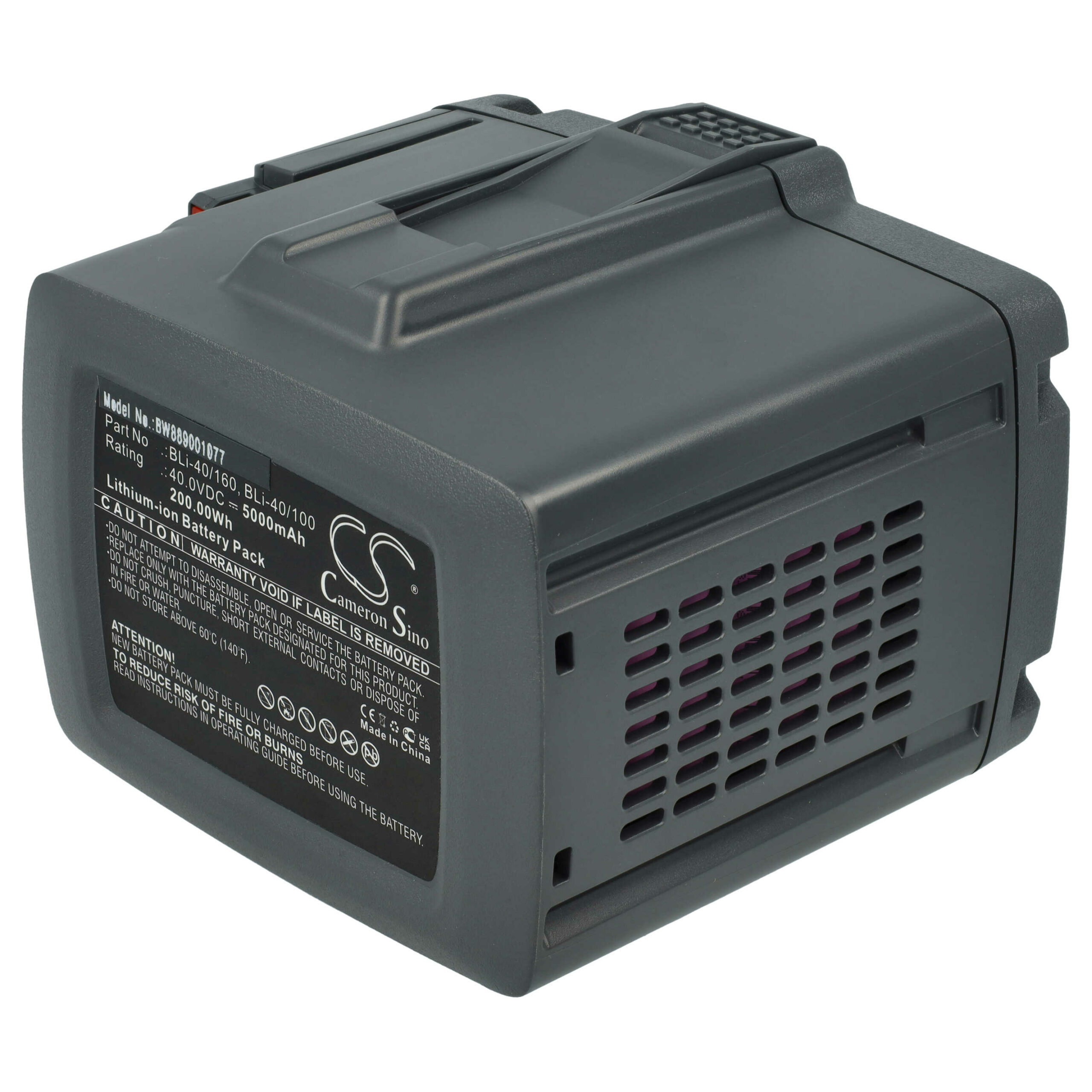 Bateria vhbw para Gardena 9842, BLi-40/160, BLi-40/100 5000 mAh 40 V Li-Ion