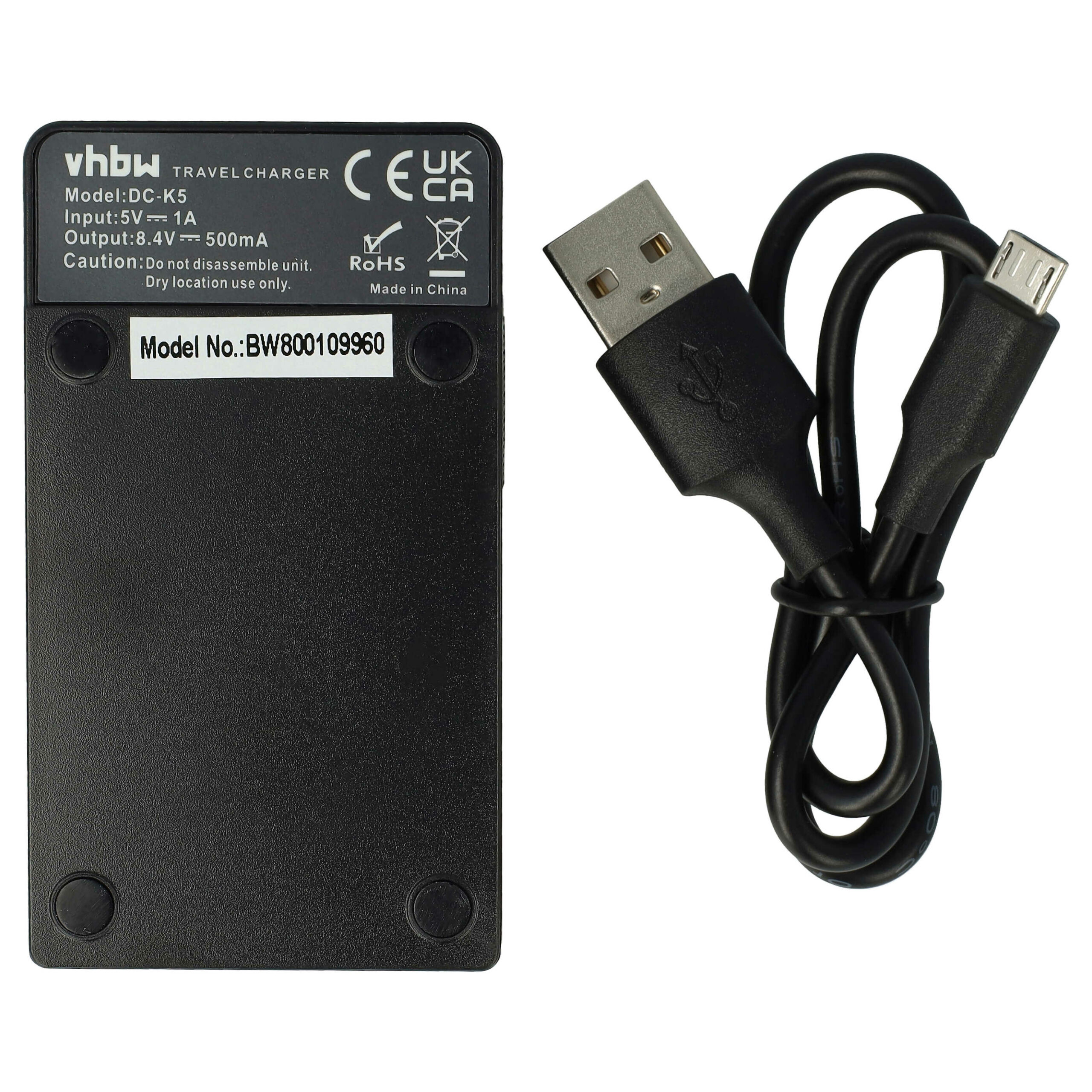 Carregador de Bateria USB-C + Cabo para Kodak Pixpro S1, AZ651 vhbw - Image 2
