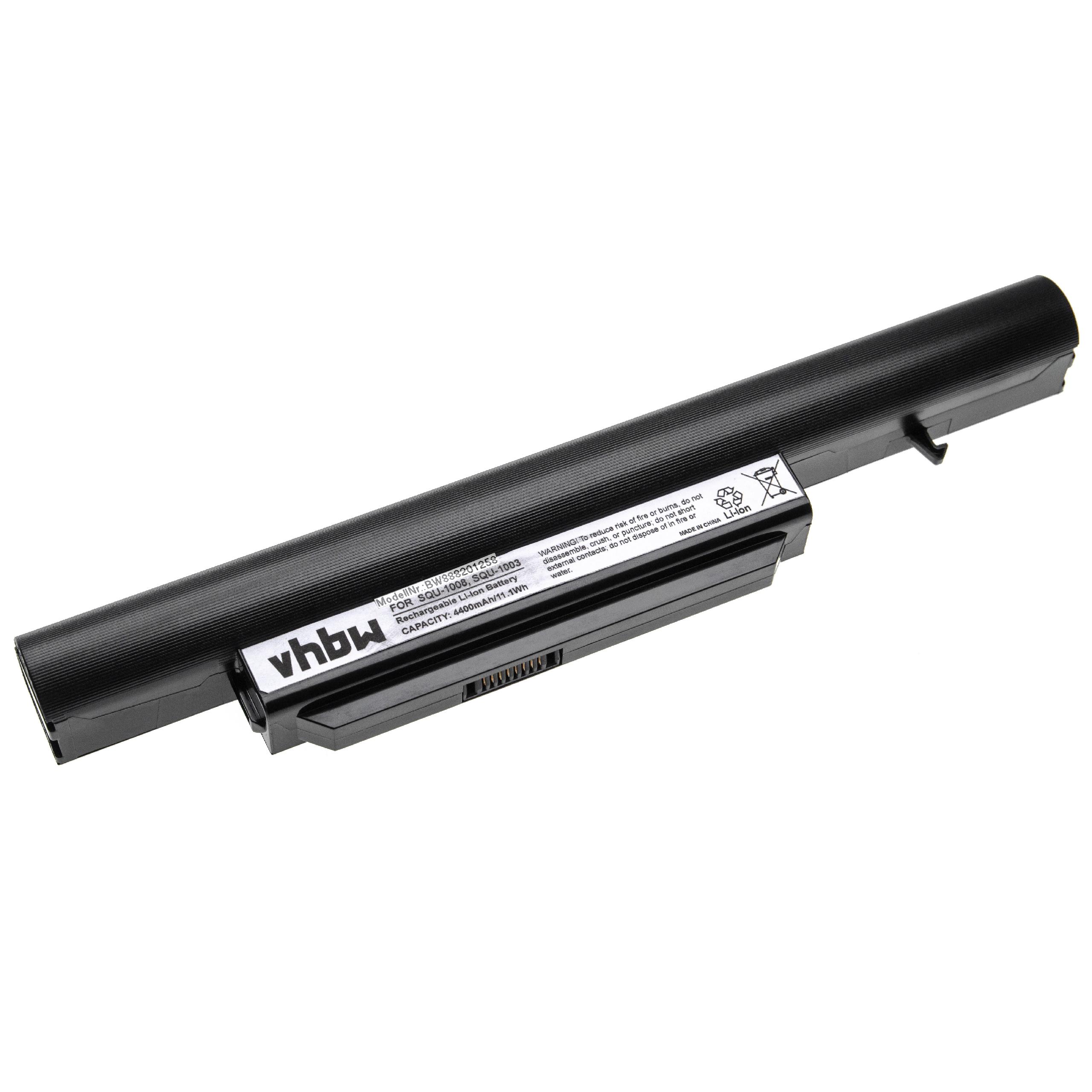 Bateria para Portátil vhbw para Hasee (916T2134F, 916T2132F, 3UR18650-2-T0681) 4400 mAh 11.1 V