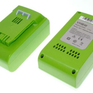 2x Baterias vhbw para Alpina / Powerworks / Stiga / Greenworks Ferramentas 5000 mAh 24 V Li-Ion