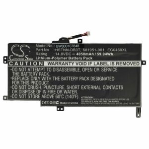 Bateria vhbw para portátil HP Envy 6 / Sleekbook - 4050 mAh, 14.8 V