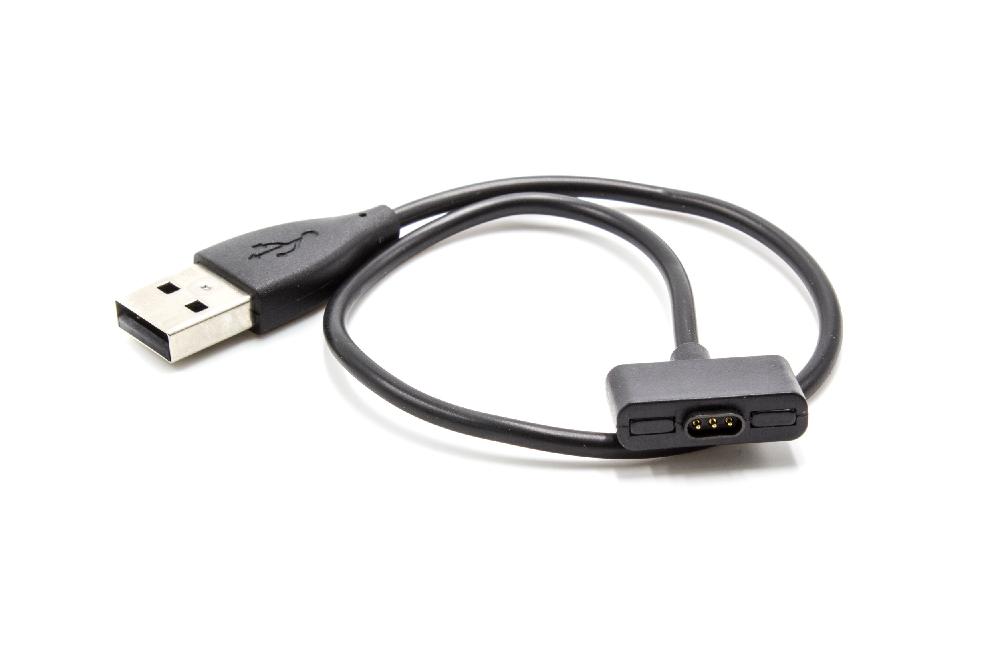 Cabo de Carregamento vhbw para Fitbit Ionic - 30 cm